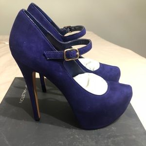 H by Halston Purple Heel